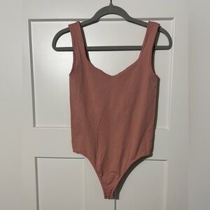 Free People Intimately Bodysuit – Mauve Pink, Size M